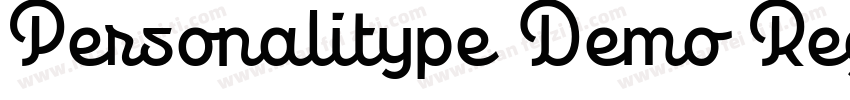 Personalitype Demo Regular Regular字体转换